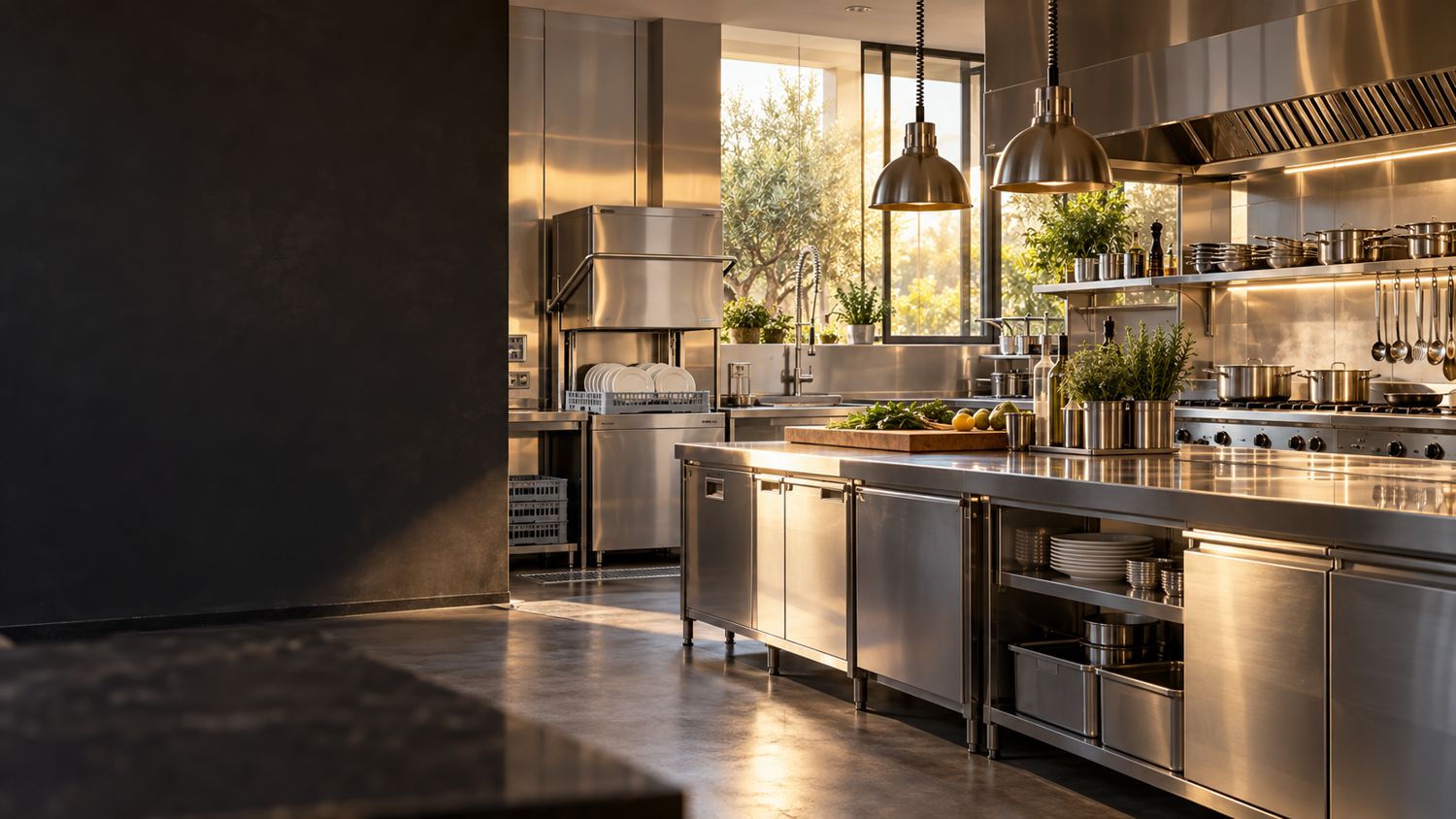 Cocina profesional equipada